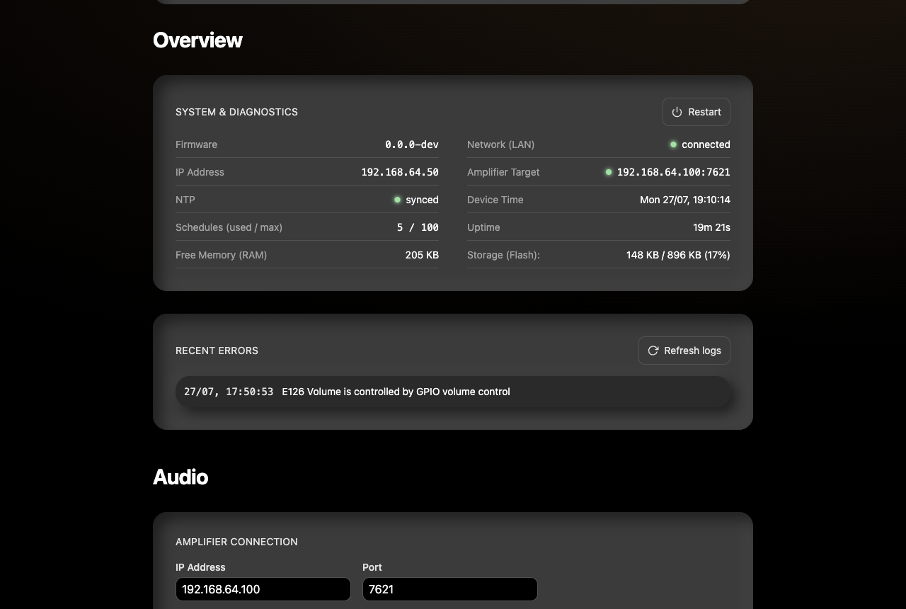 Overview: System & Diagnostics